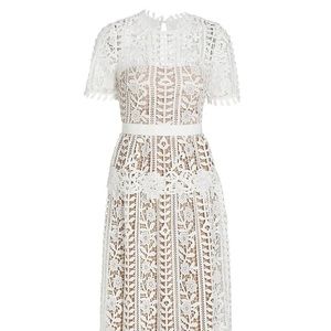 Self portrait white lace dress